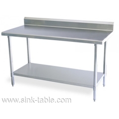 Worktable with Backsplash