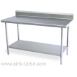 Worktable with Backsplash